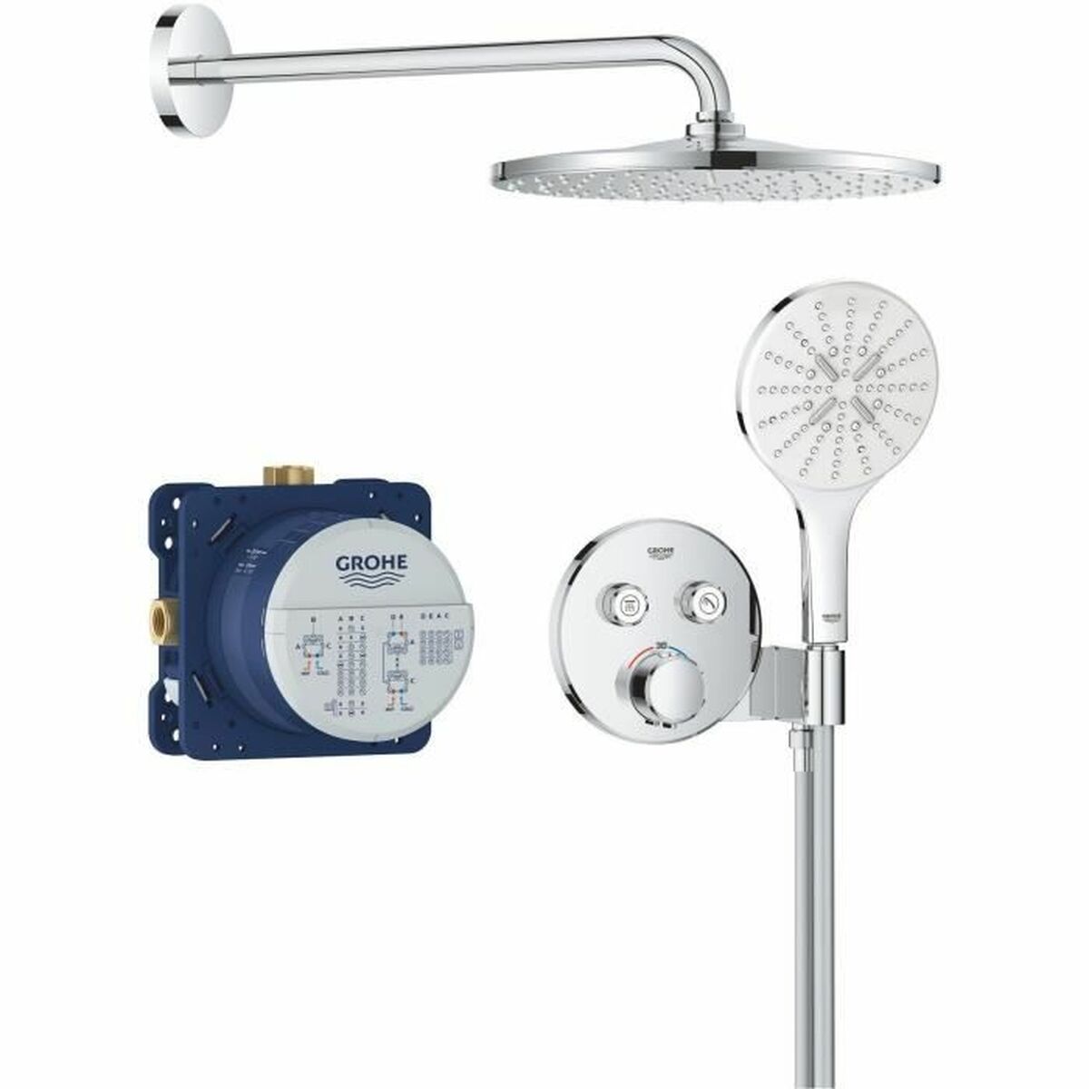 Columna de Ducha Grohe Gris 31 cm
