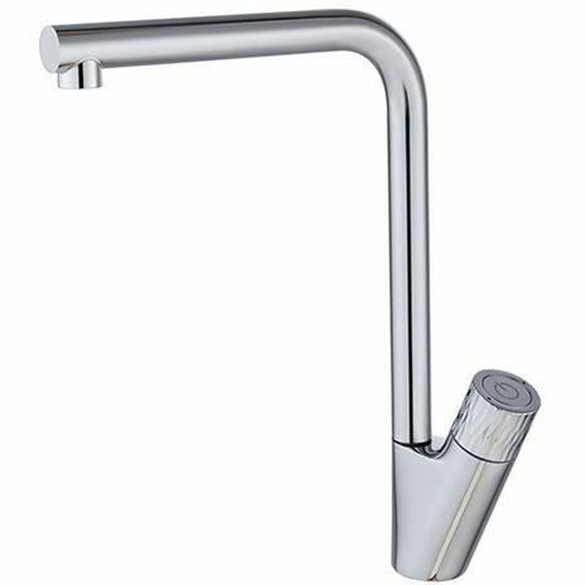 Grifo Monomando Edouard Rousseau PATTY Gris Chrome Cromo Forma de C