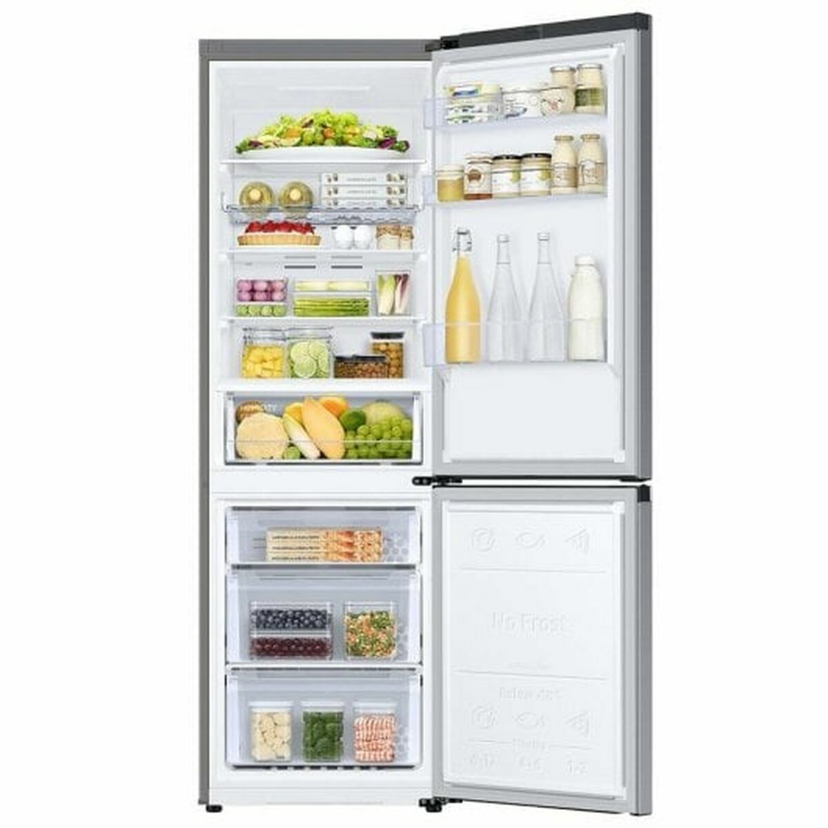 Frigorífico combinado Samsung RB34C602DSA 186 Plateado 344 L