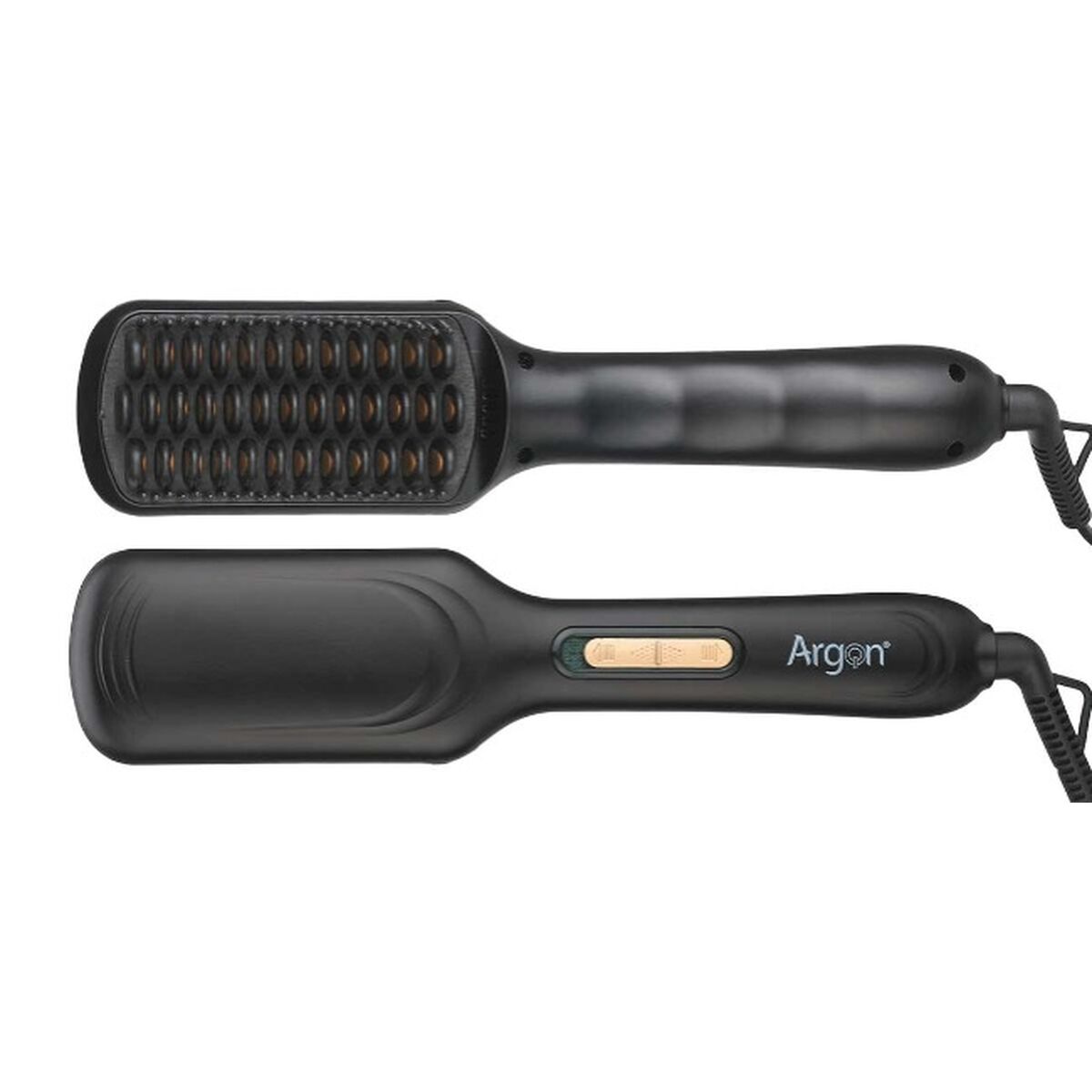 Cepillo Alisador Argon Negro Dorado Metal Cerámica Plástico 40 W