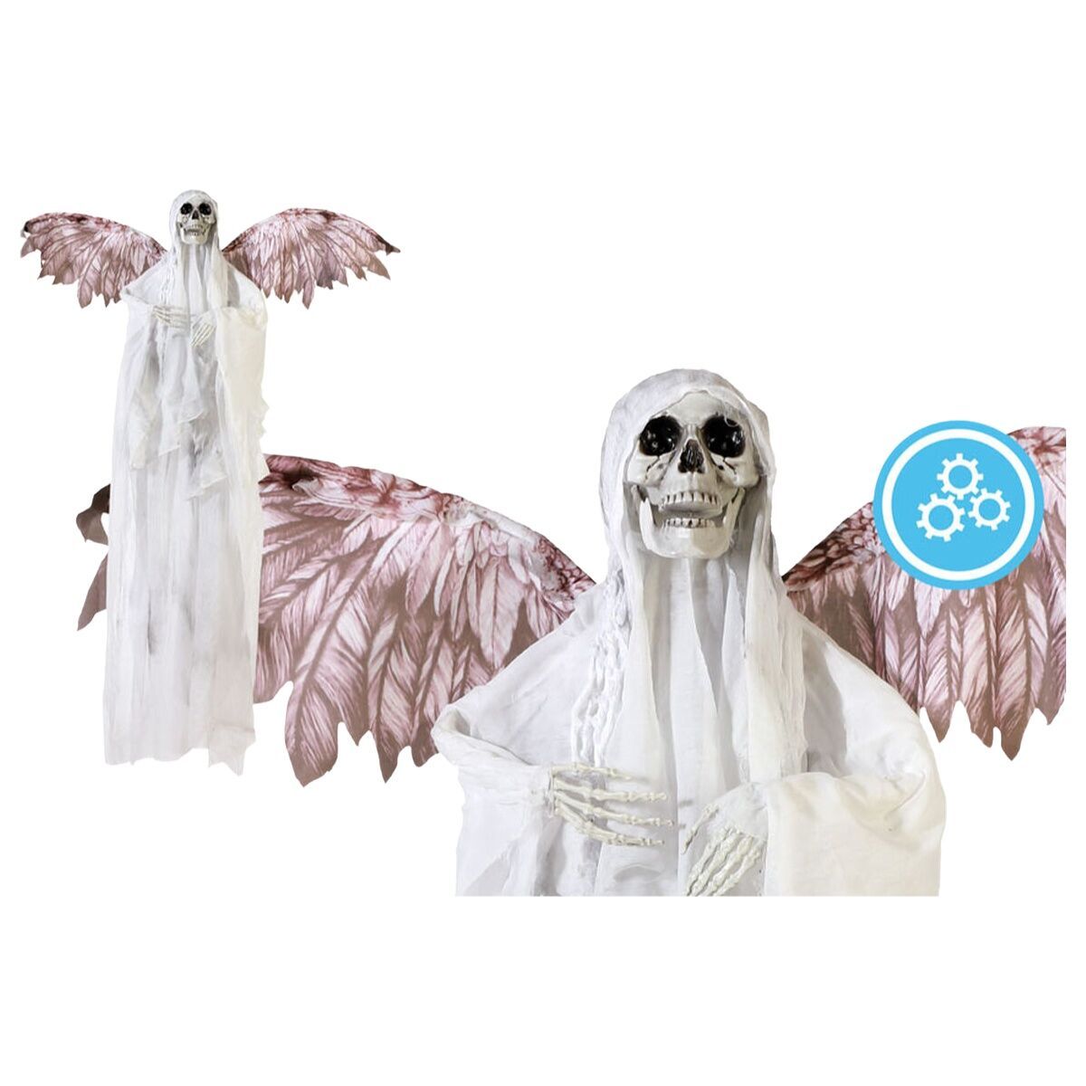 Decoración para Halloween Esqueleto 183 x 120 x 17 cm Blanco