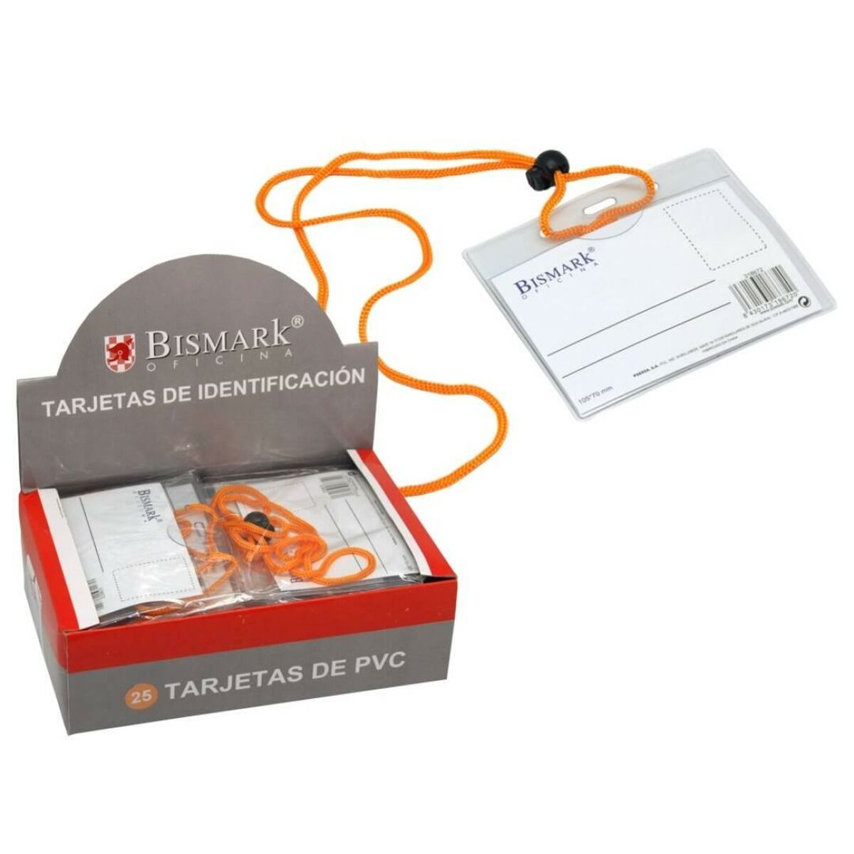 Lanyard con Identificador Bismark Transparente (25 Unidades)