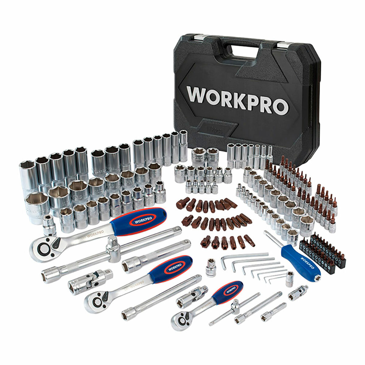 Maletín de Herramientas Workpro Acero Cromo Vanadio