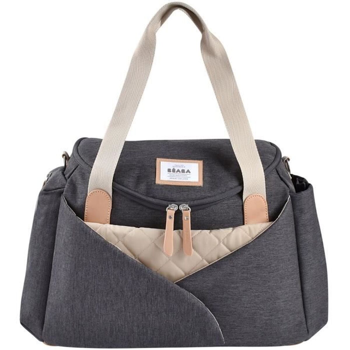 Bolso Cambiador de Pañales Béaba Gris