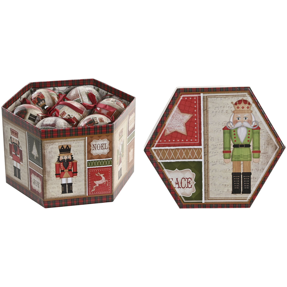Bolas de Navidad Home ESPRIT Multicolor PVC (14 Piezas)