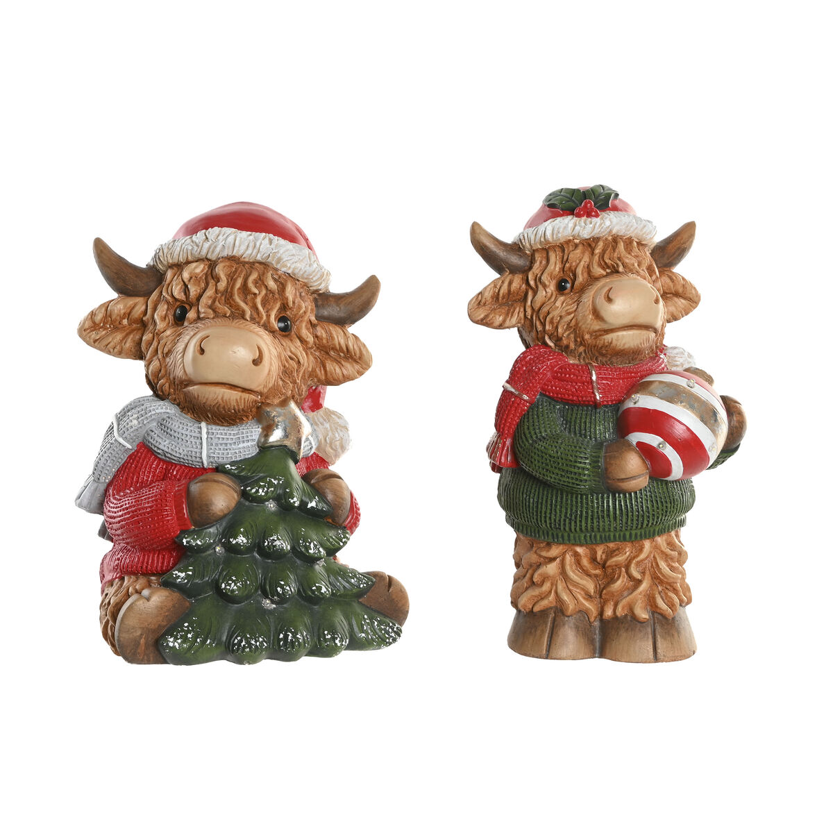 Adorno Navideño Home ESPRIT Multicolor 22,5 X 19 X 38 CM (2 Unidades)