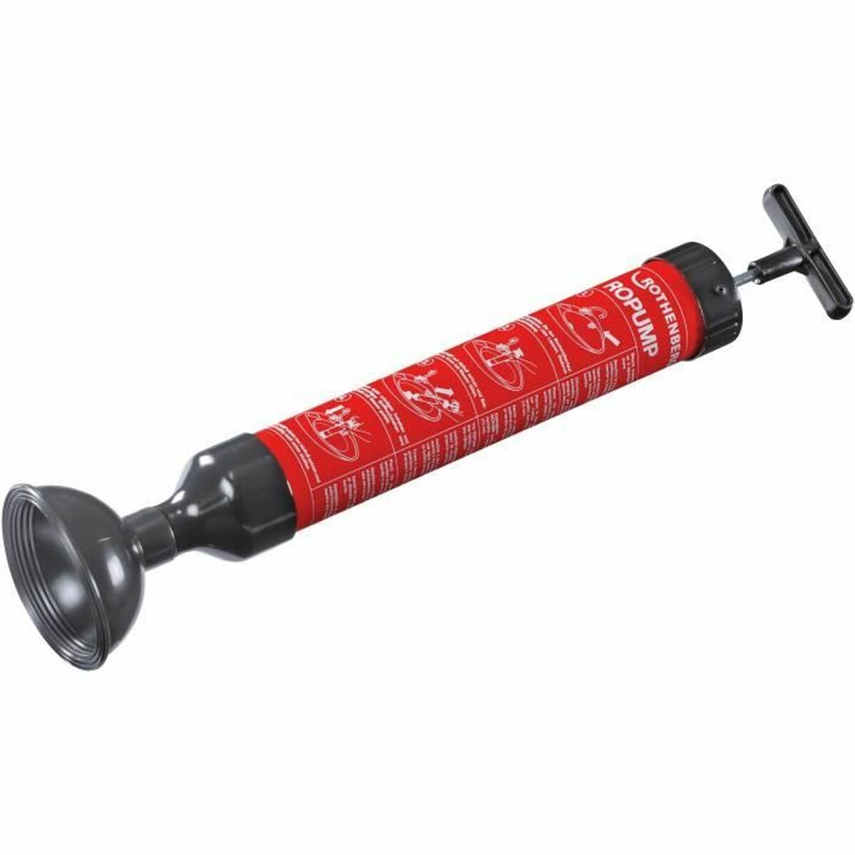 Desatascador Rothenberger ROPOMPE I Negro Rojo Plástico