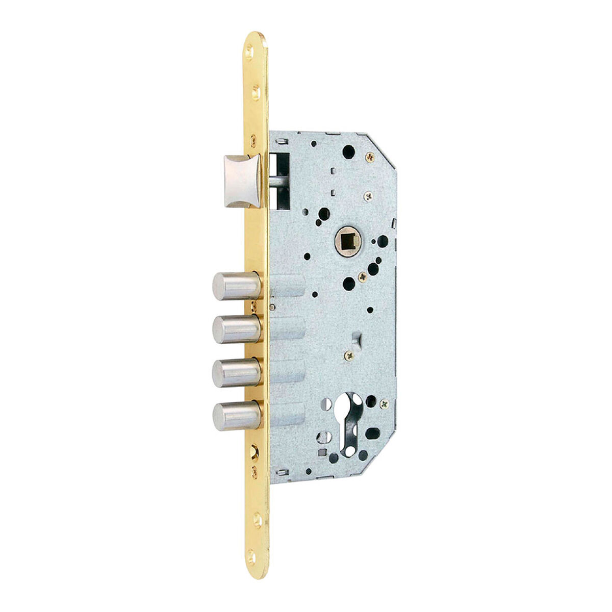 Cerradura de embutir Micel Acero 85 mm
