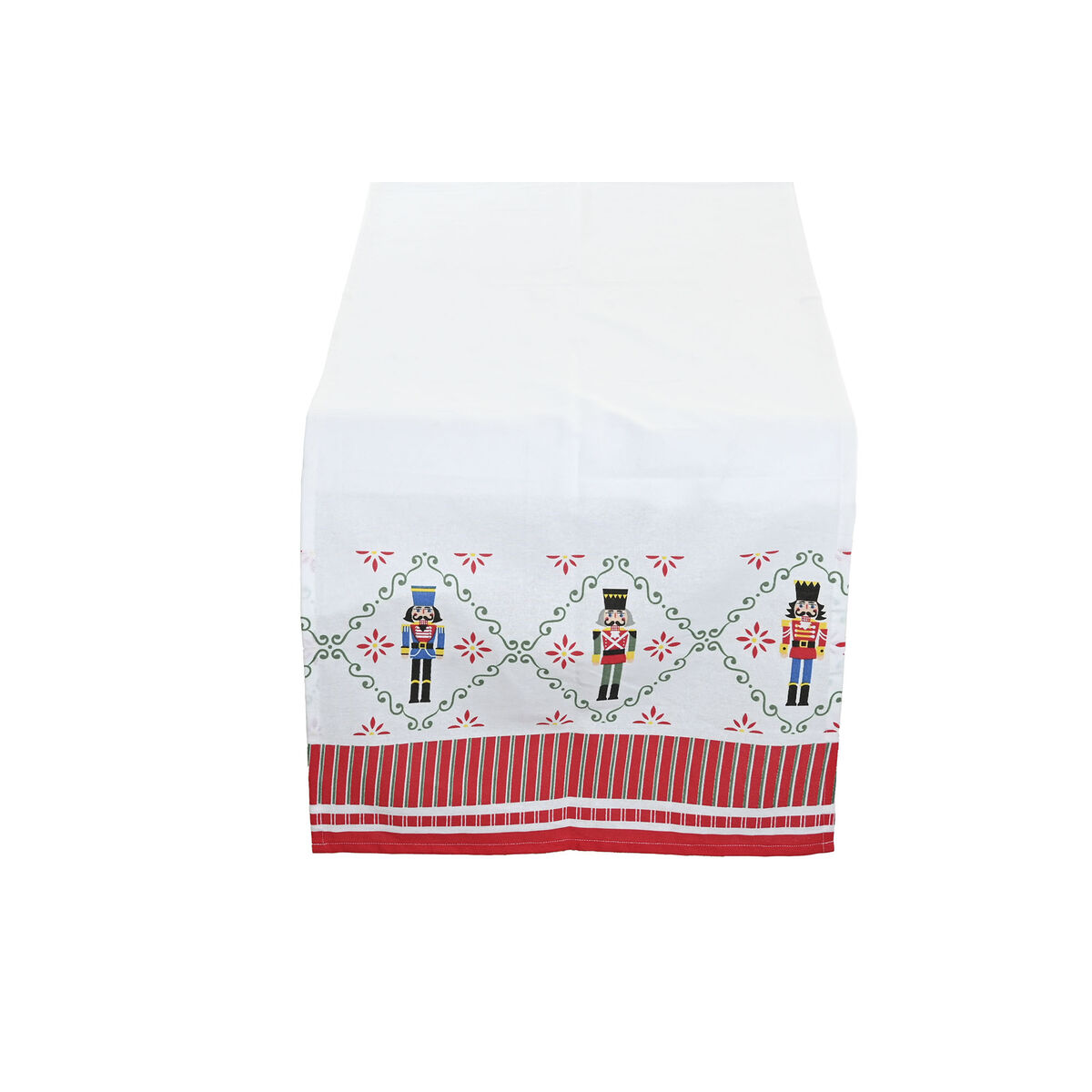Camino de Mesa Home ESPRIT Rojo Verde Beige 50 x 150 x 0,2 cm