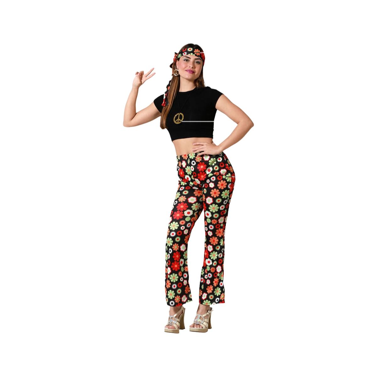 Disfraz para Adultos Hippie (4 Unidades)