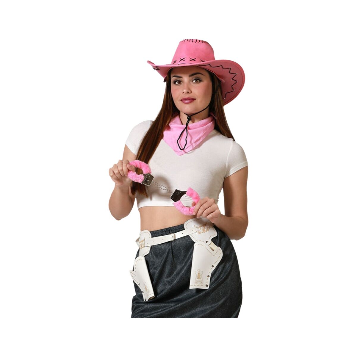 Disfraz para Adultos Cowgirl Vaquero Talla única (4 Unidades)