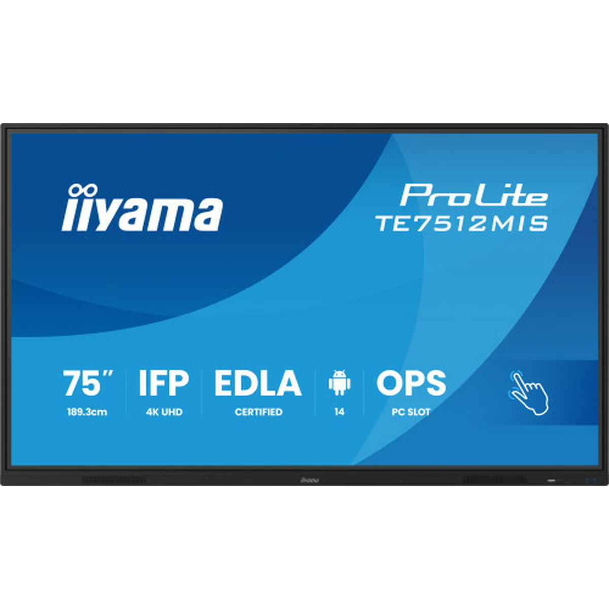 Monitor con Pantalla Táctil Iiyama TE7512MIS-B4AG 4K Ultra HD 65"