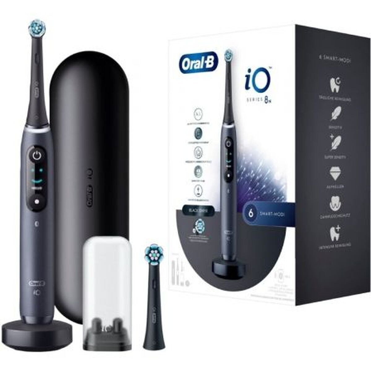 Cepillo de Dientes Eléctrico Braun IO8MAGNETIC/BK Negro