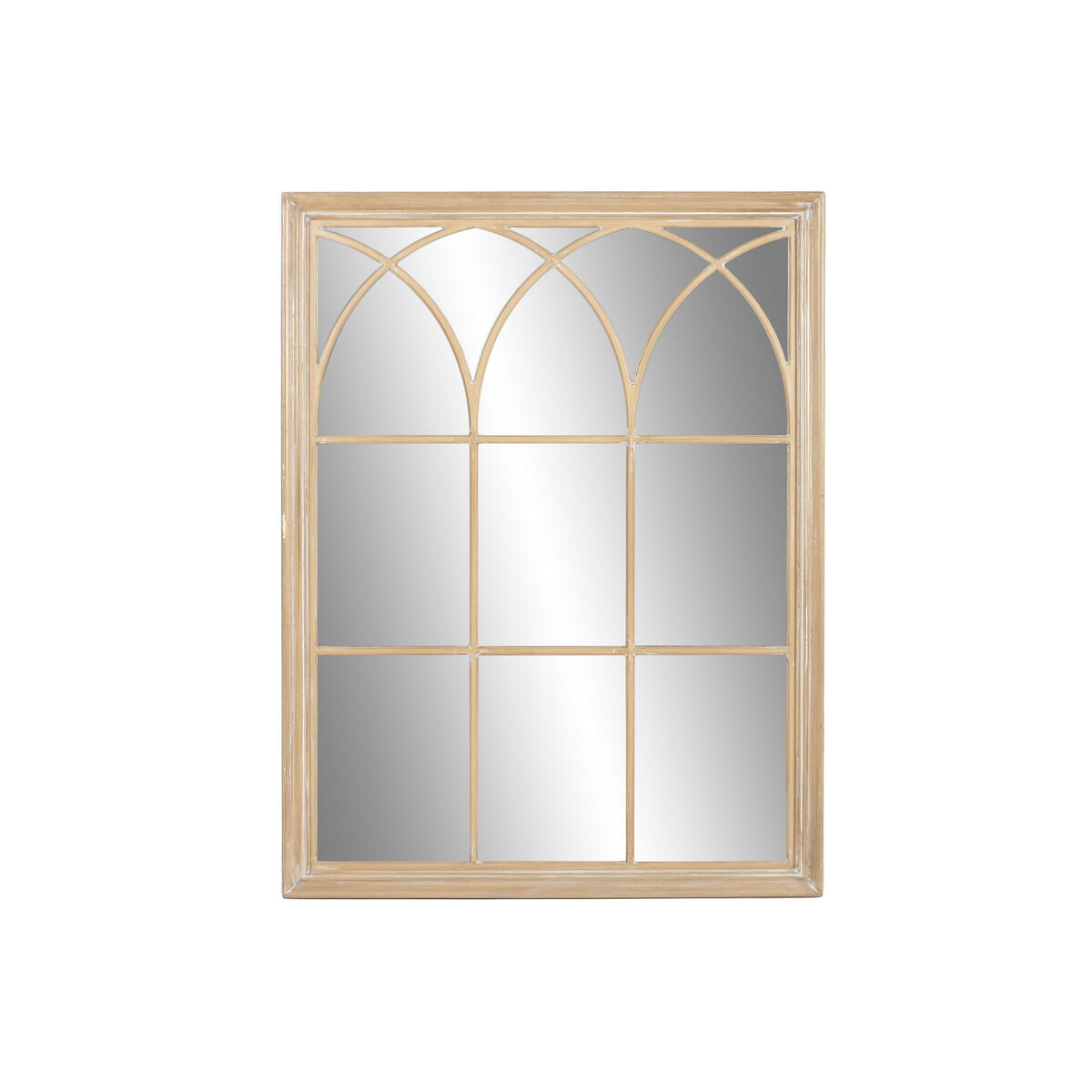 Espejo de pared Home ESPRIT Natural Ventana