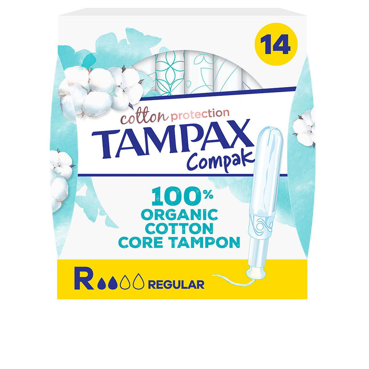 Gel de Ducha Tampax TAMPAX ALGODÓN (14 Unidades)