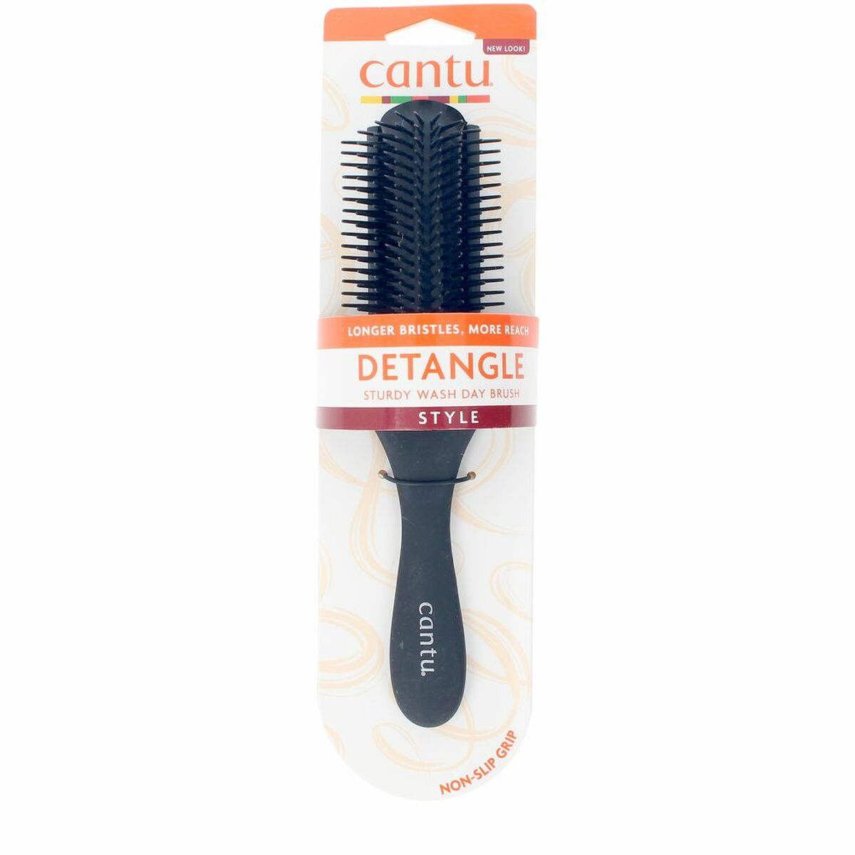 Cepillo Desenredante Cantu STURDY DETANLING Negro (1 unidad)