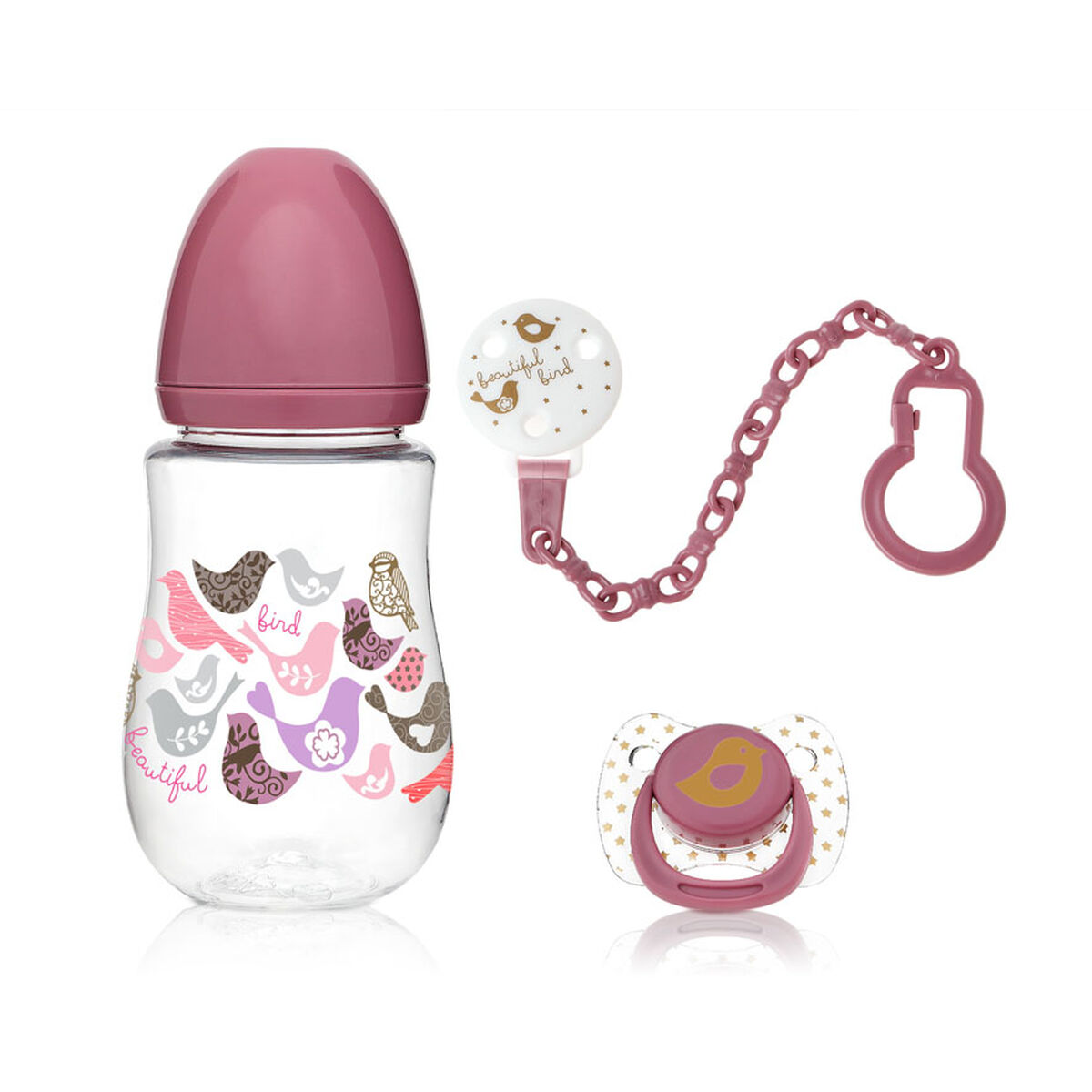Biberón 250 ml Rosa