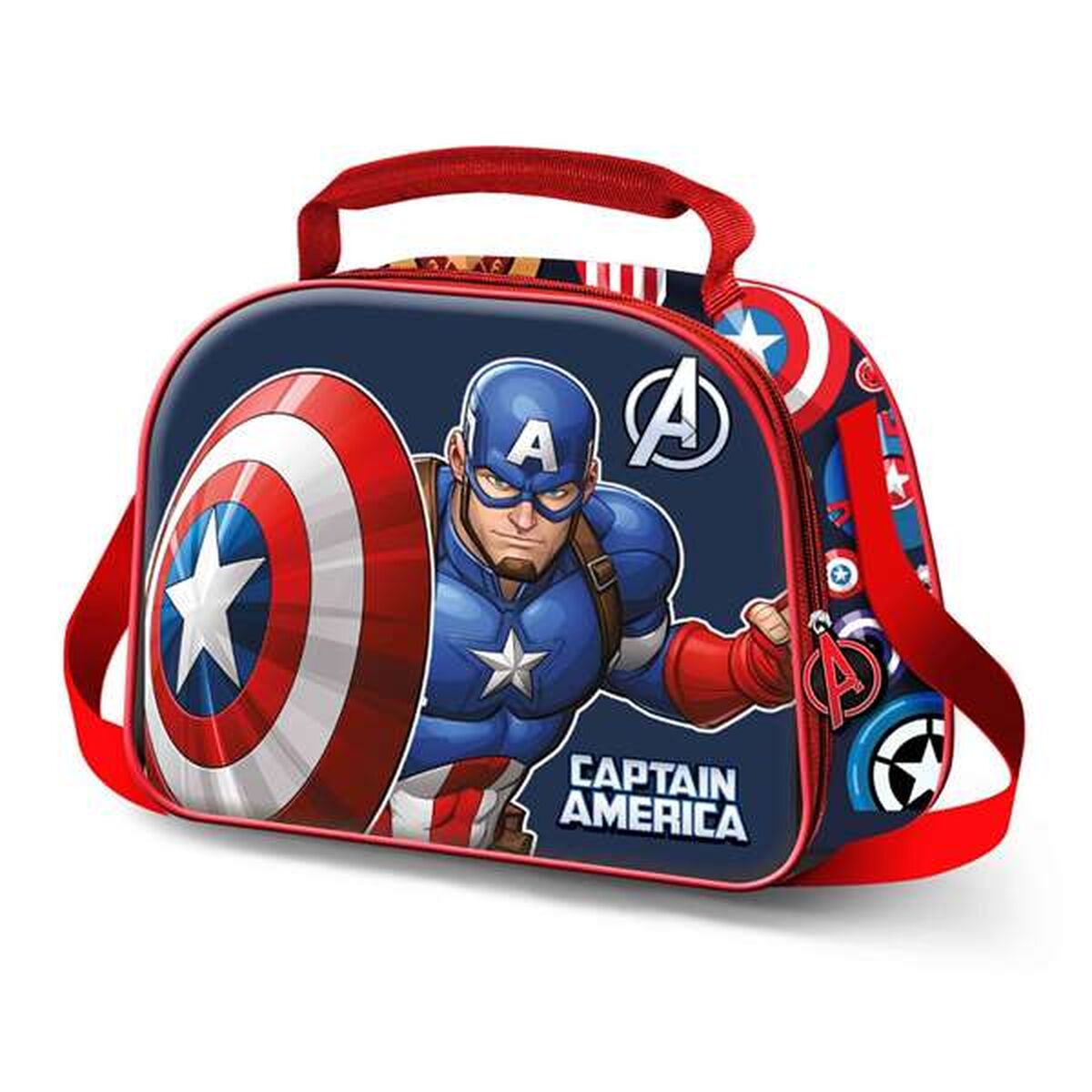 Portameriendas Capitán América Azul