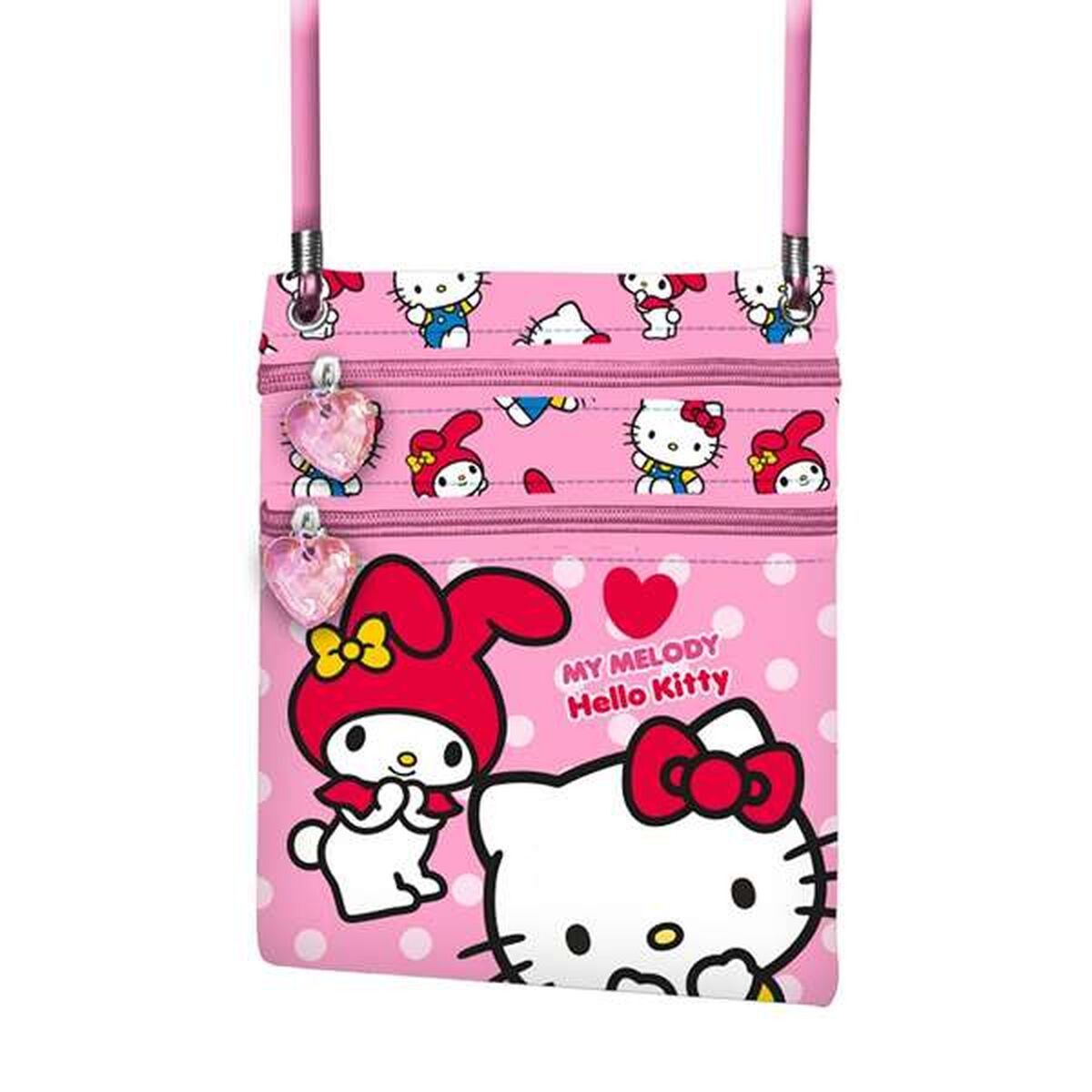 Bolso Bandolera Hello Kitty Rosa 17 x 15 x 4 cm