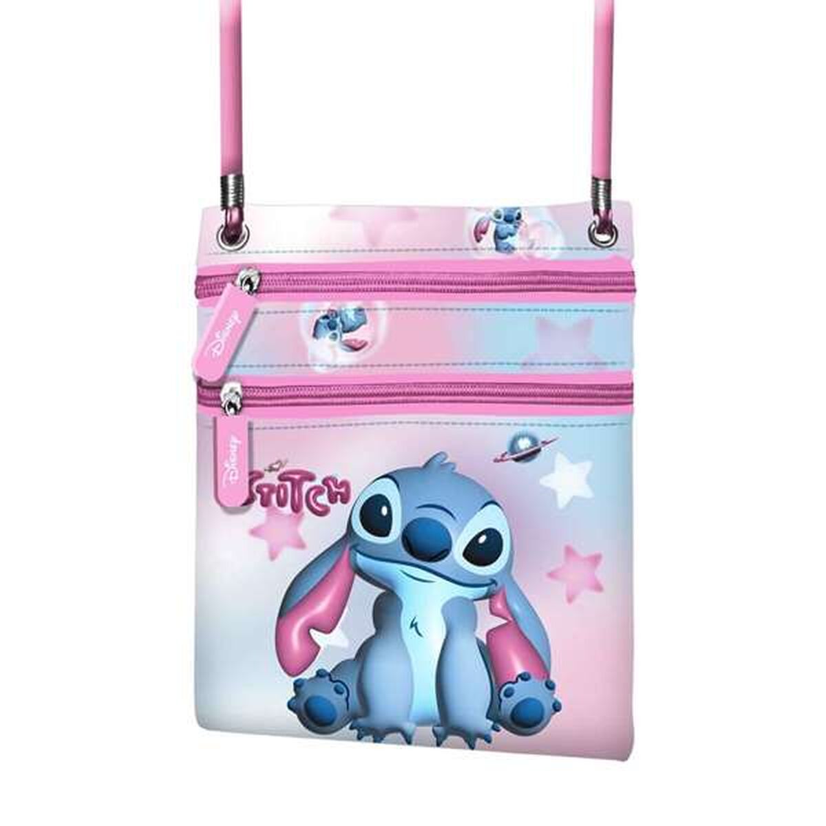 Bolso Bandolera Stitch Rosa 17 x 15 x 4 cm