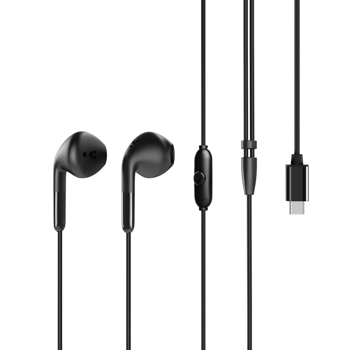 muvit for change auriculares estéreo E58 Tipo C negros