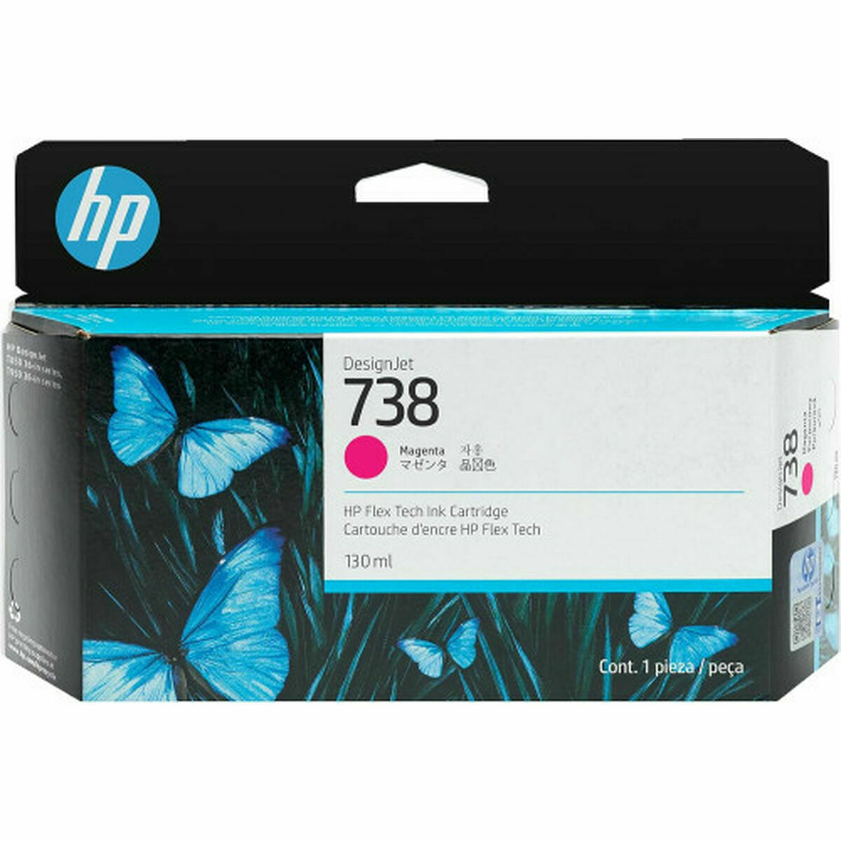 Cartucho de Tinta Original HP DESIGNJET 738 Magenta