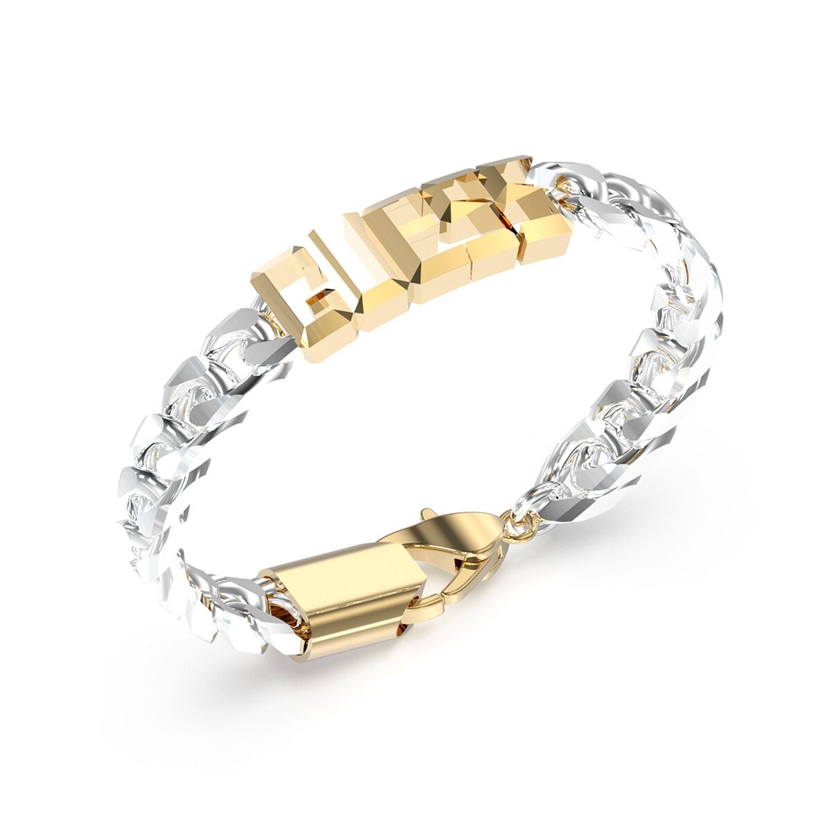 Pulsera Hombre Guess JUXB03205JWYGSTS Metal Plateado Dorado