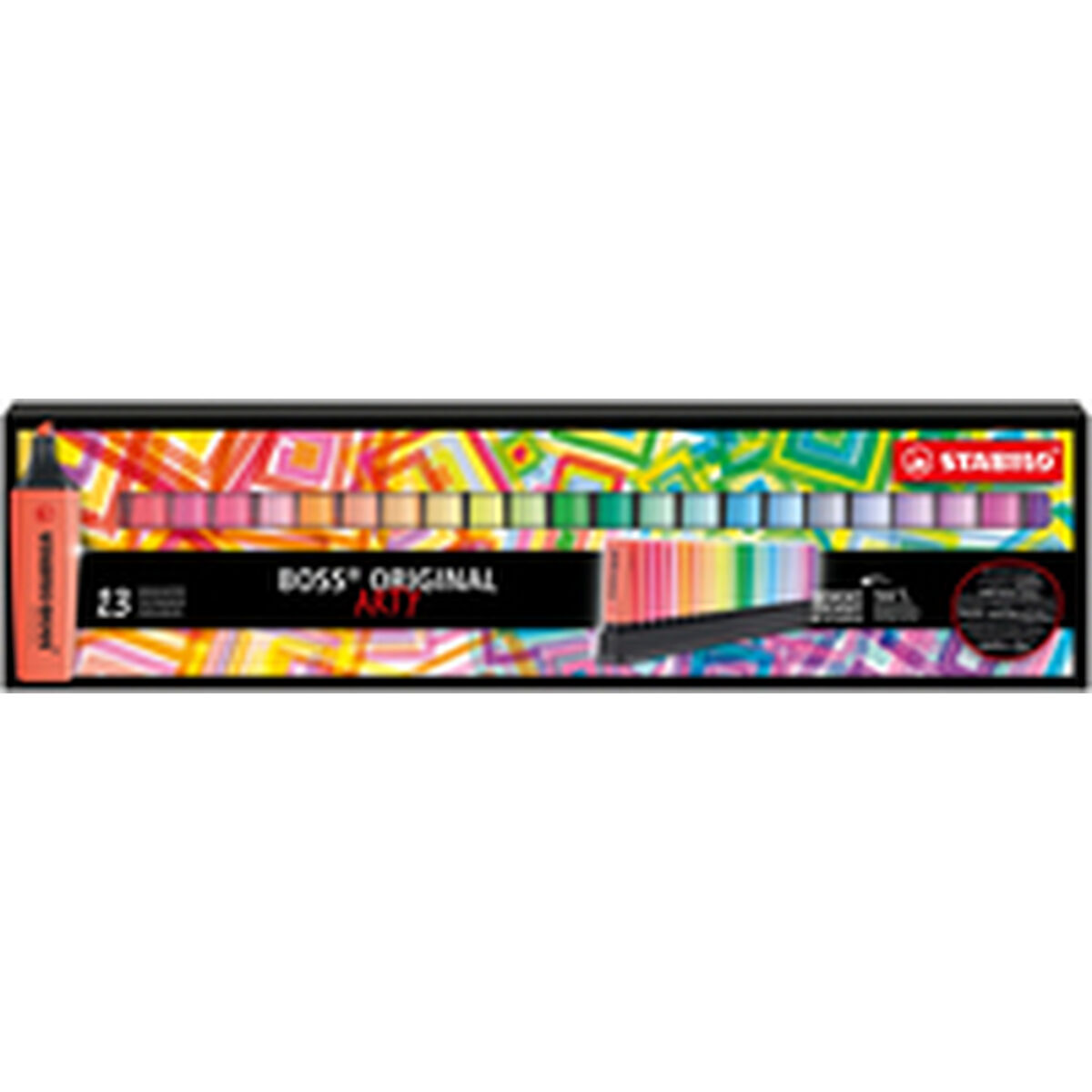 Set de Marcadores Fluorescentes Stabilo BOSS ORIGINAL Multicolor 3 Piezas 23 Piezas