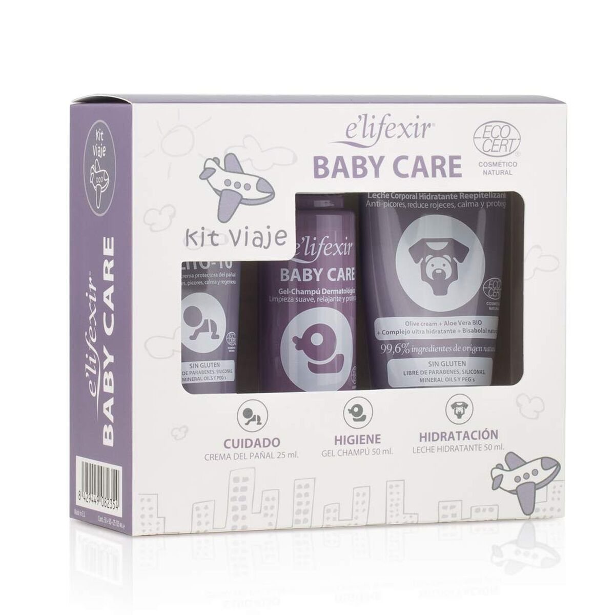 Set de higiene Elifexir BABY CARE 3 Piezas