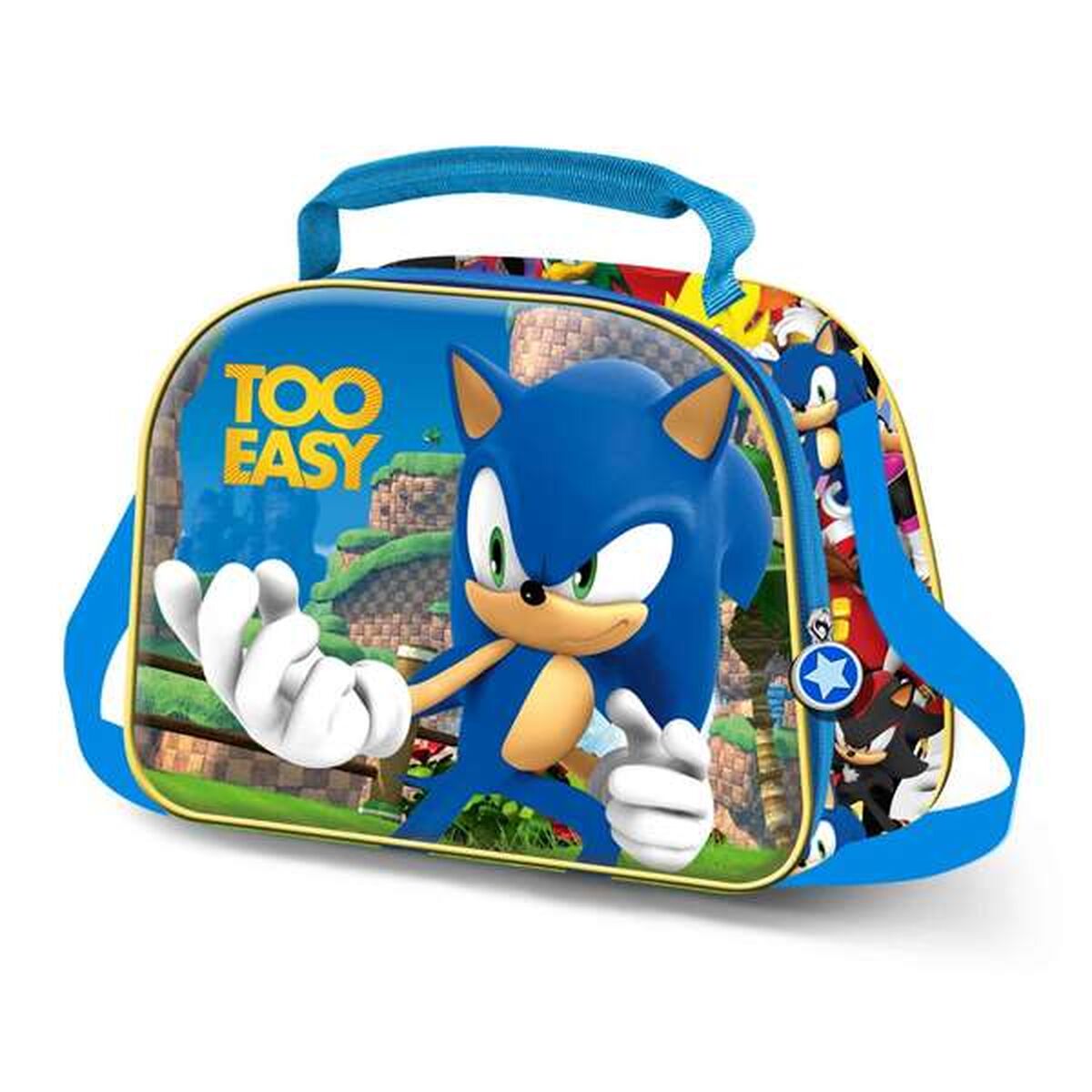 Bolsito de Merienda Sonic Azul 20 x 26 x 10 cm