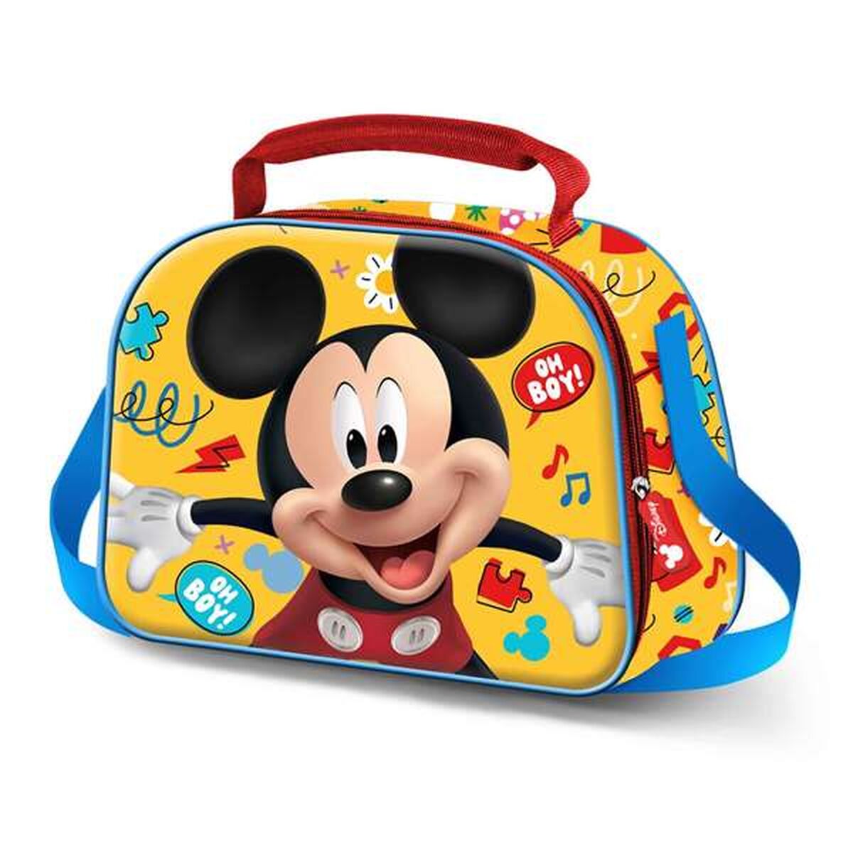 Bolsito de Merienda Mickey Mouse Amarillo 20 x 26 x 10 cm