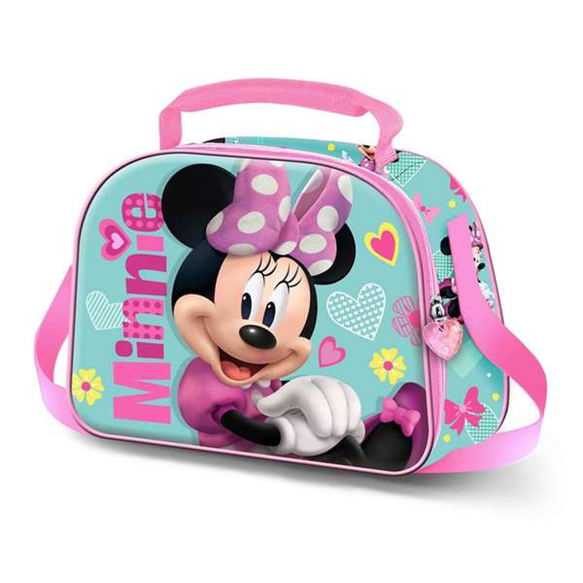 Bolsito de Merienda Minnie Mouse Rosa 20 x 26 x 10 cm