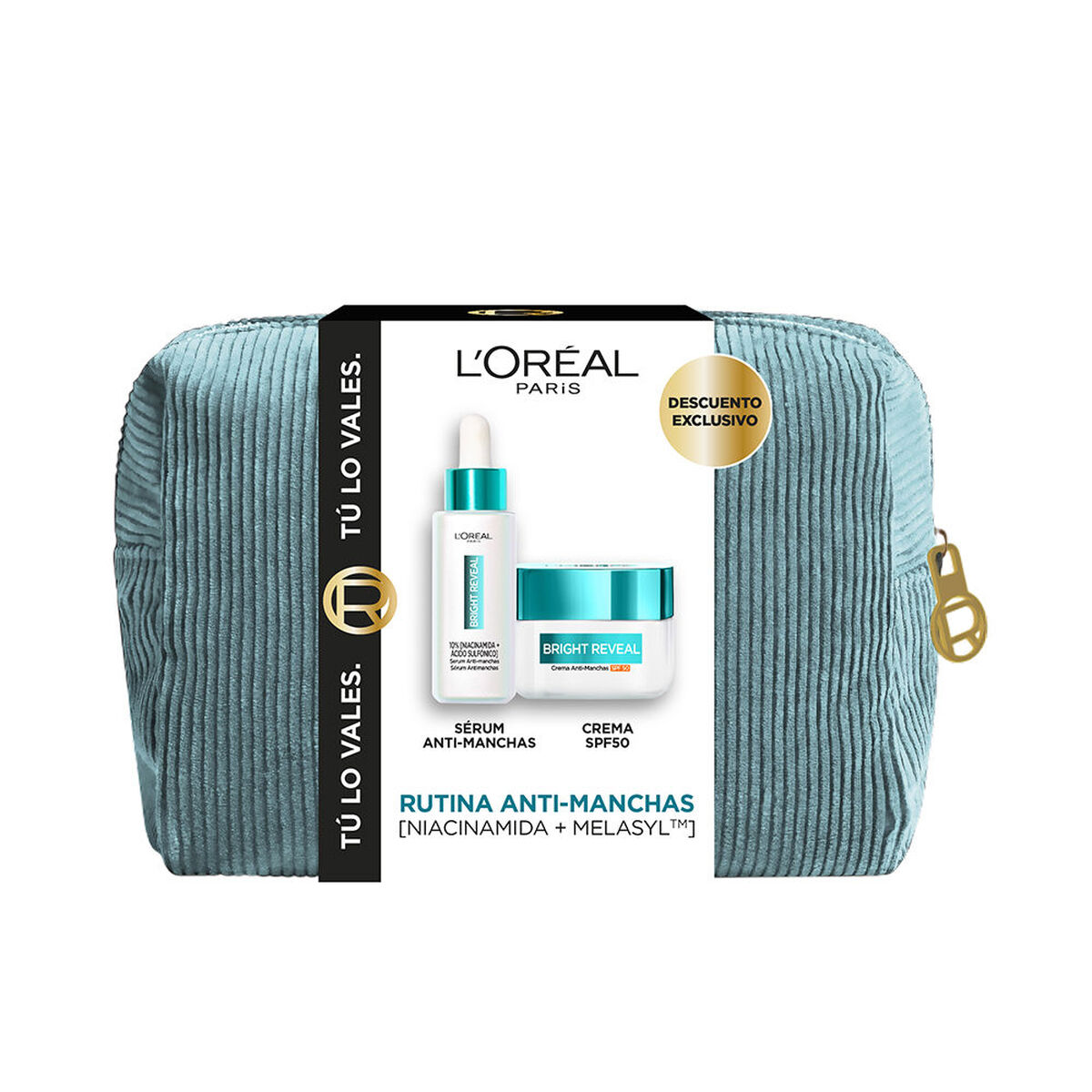 Set de Cosmética Mujer L'Oreal Make Up BRIGHT REVEAL NIACINAMIDA 3 Piezas