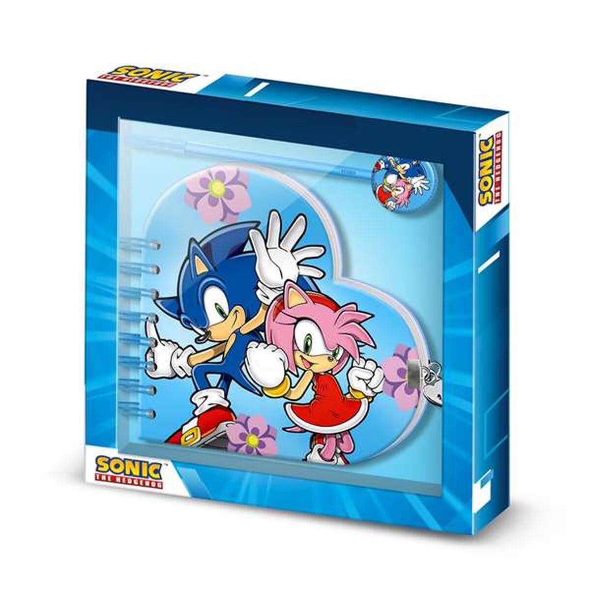 Libreta de Anillas con Bolígrafo Sonic Azul 160 Hojas 23 x 2,5 x 24 cm