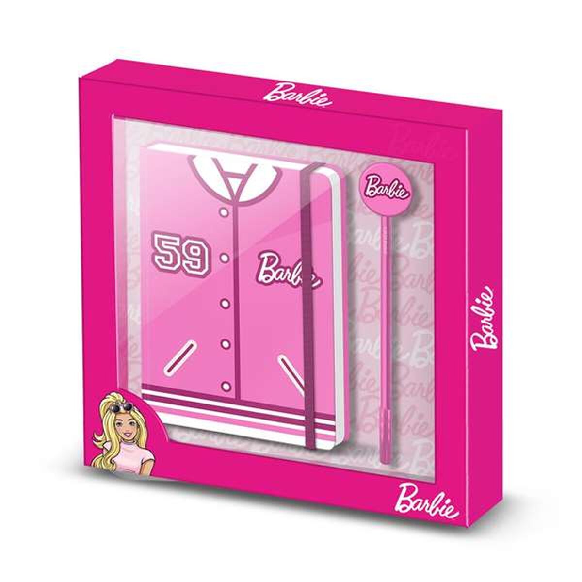 Diario con Accesorios Barbie Rosa 22,4 X 2,2 X 23,2 cm