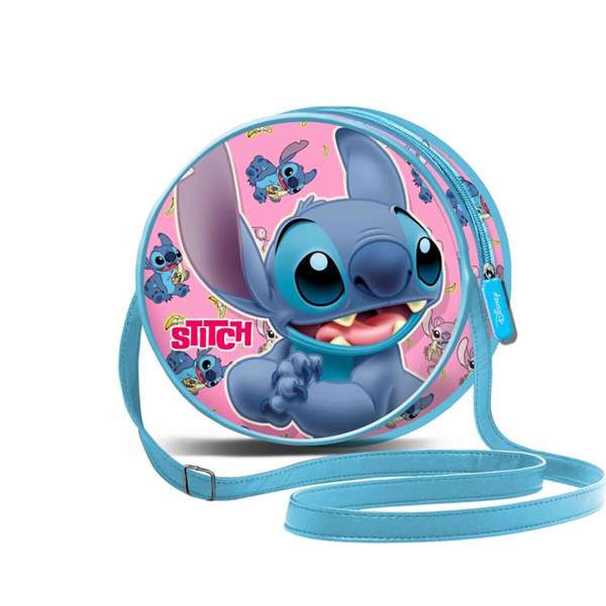 Bolso Bandolera Stitch Azul 18,5 x 18,5 x 7 cm