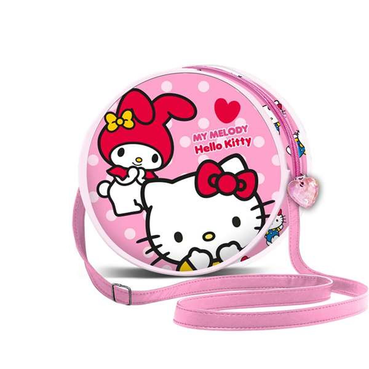 Bolso Bandolera Hello Kitty Rosa 18,5 x 18,5 x 7 cm
