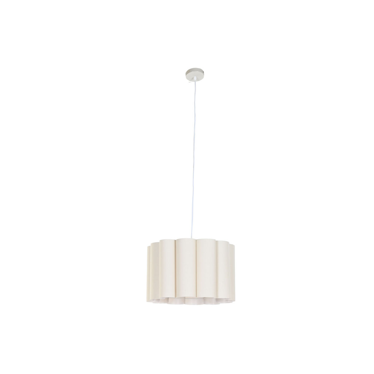 Lámpara de Techo Home ESPRIT Blanco Beige Metal 50 W 50 x 50 x 30 cm