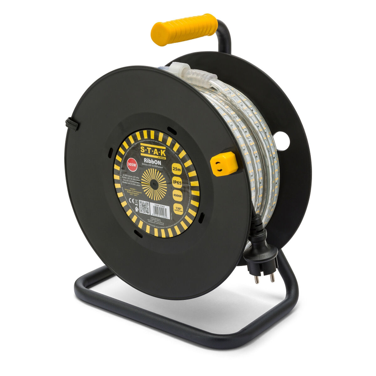 Tiras LED Stak 300 W Luz LED 4000 K Negro Transparente