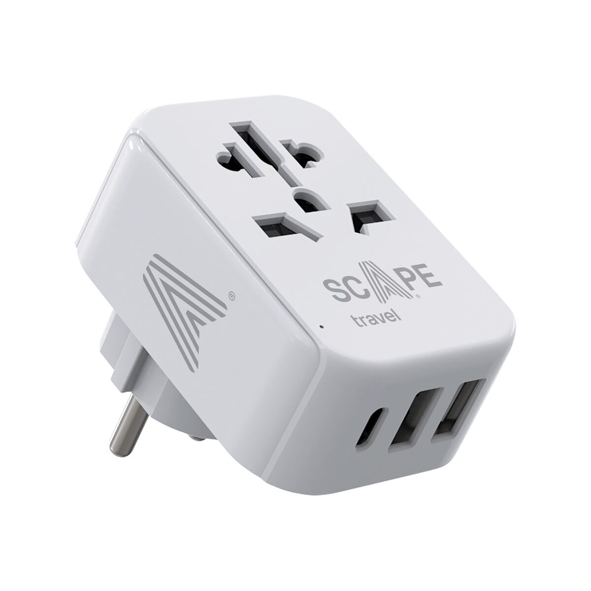 Ladrón de enchufe Scape Travel 830C-DE Plástico
