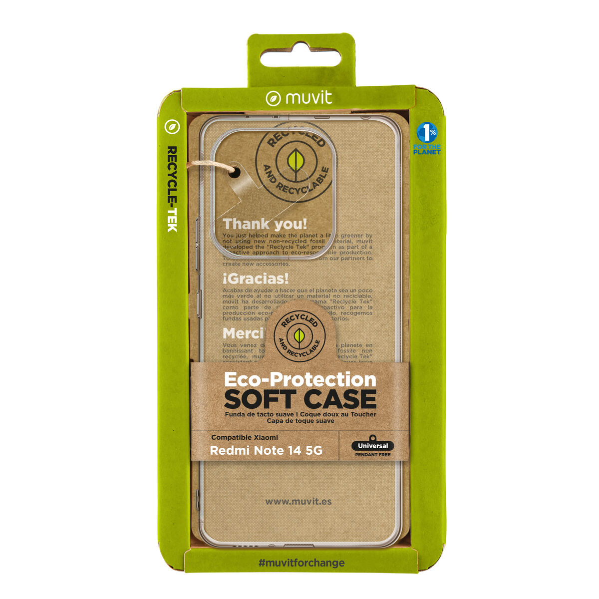 Funda para Móvil Muvit Transparente