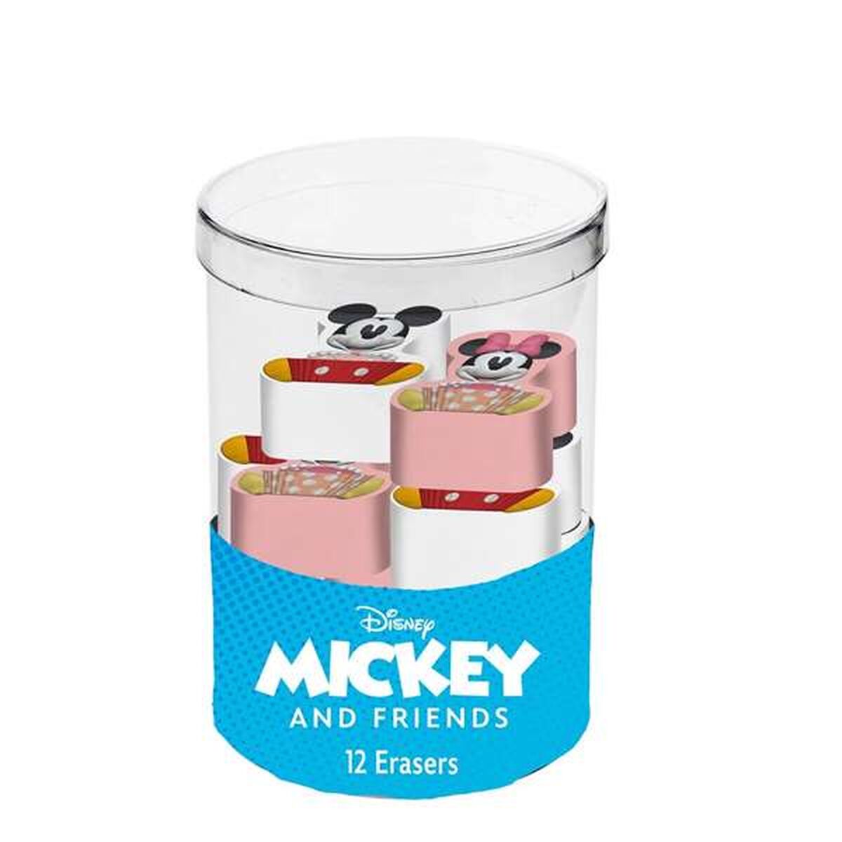 Goma de borrar Disney Multicolor 6,5 x 6 x 6 cm 12 Piezas