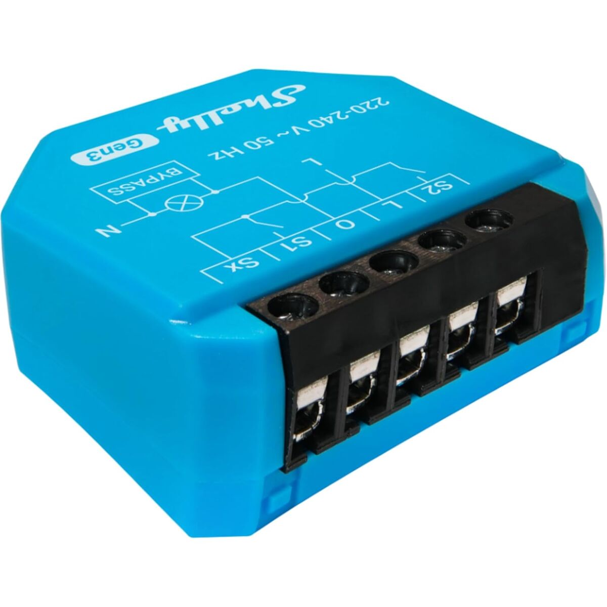 Shelly Módulo switch 2L Gen3 Wi-Fi BT