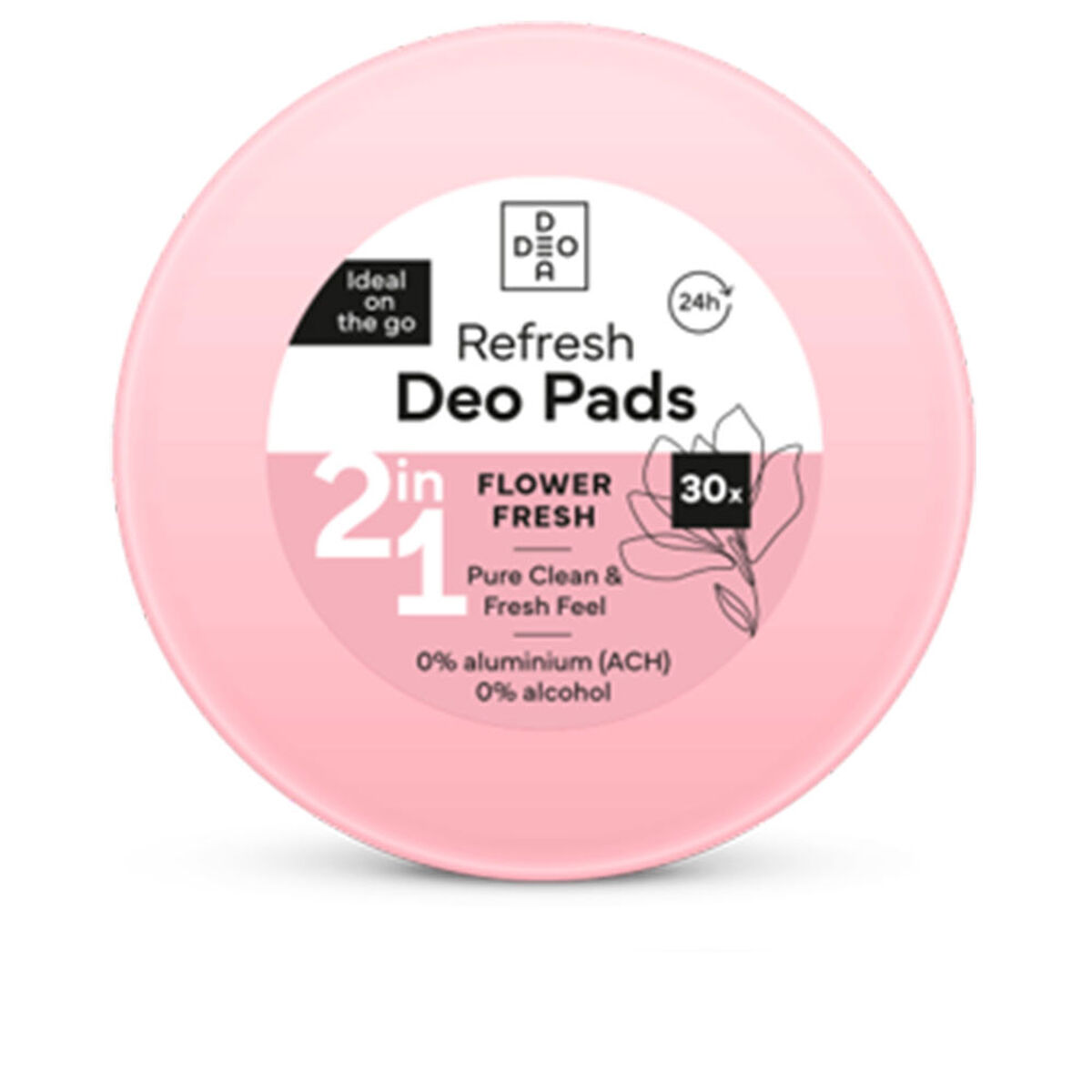 Desodorante Deodea DEO PADS Flower Fresh (30 unidades)