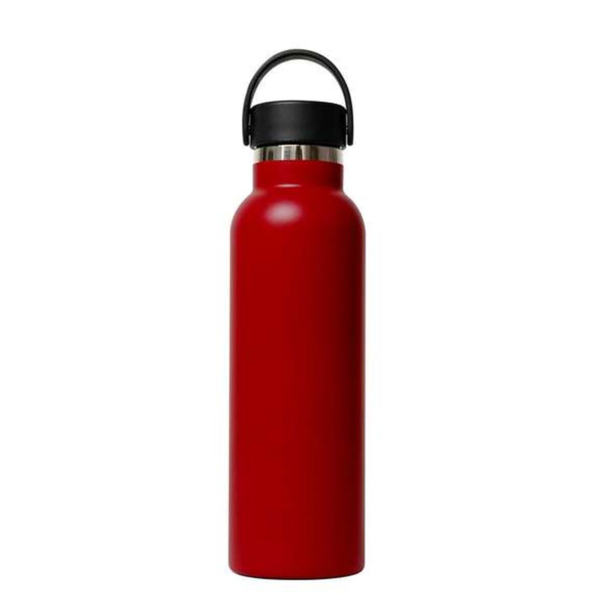 Botella de Agua Safta Rojo Rojo Silicona Acero Inoxidable