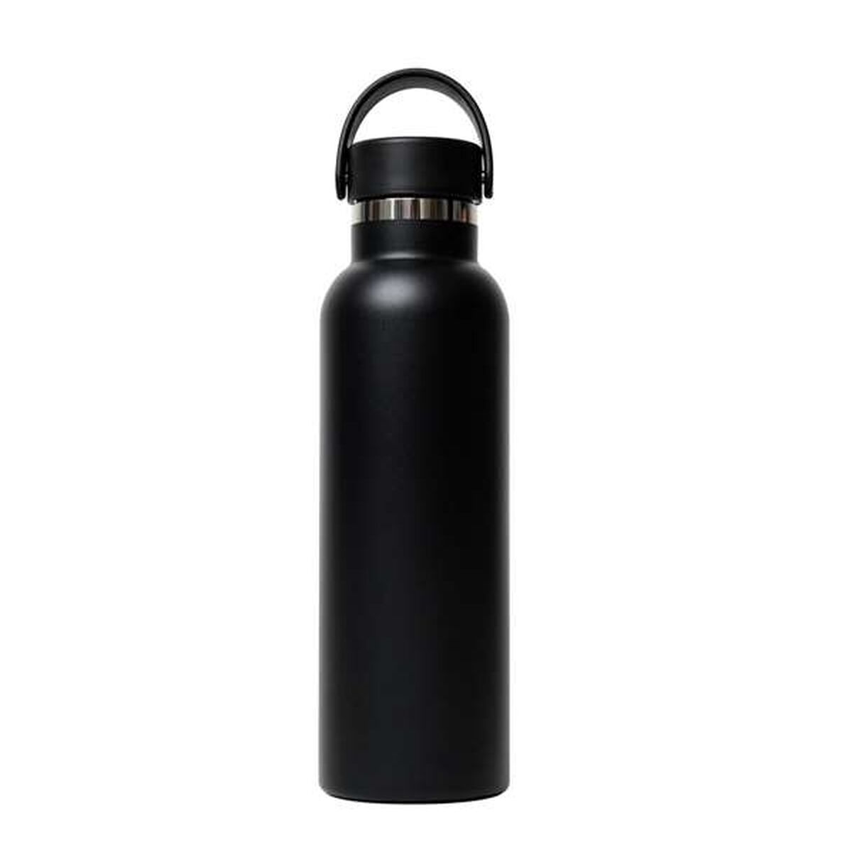 Botella de Agua Safta Negro Negro Silicona Acero Inoxidable
