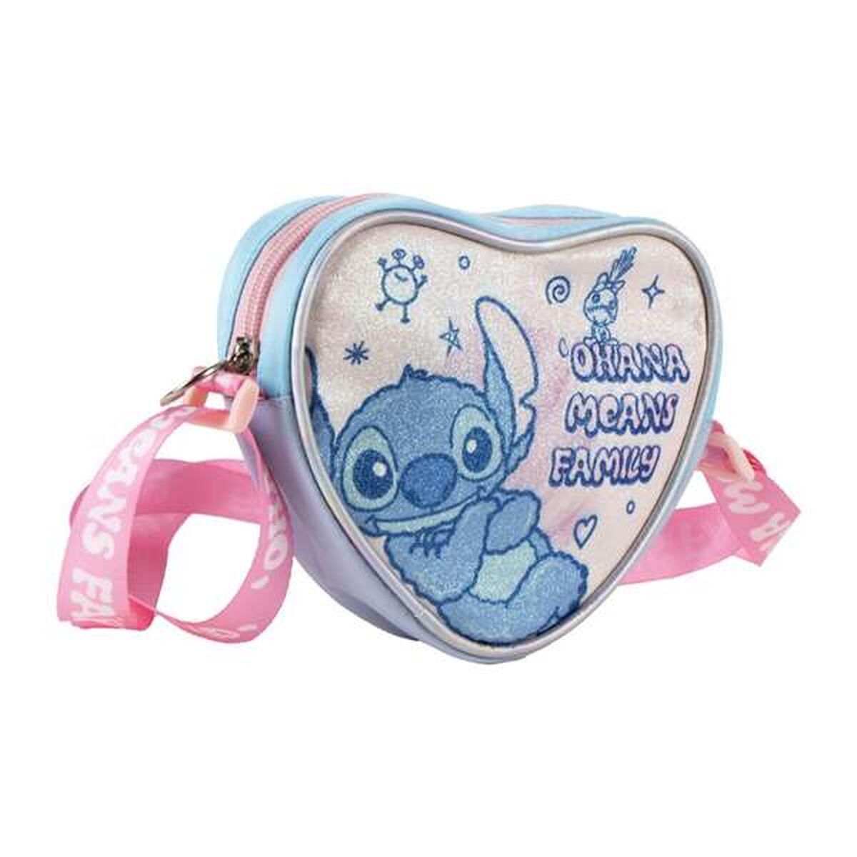 Bolso Bandolera Stitch Rosa 15 x 14 x 4 cm