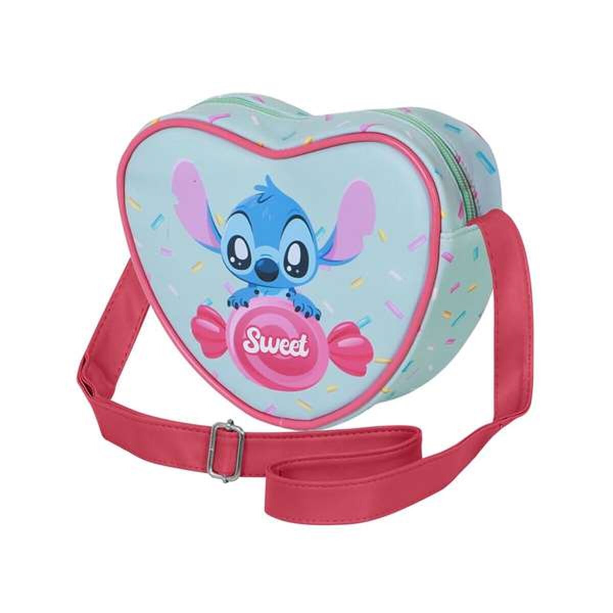 Bolso Bandolera Lilo & Stitch Azul 15,5 x 21 x 6,5 cm