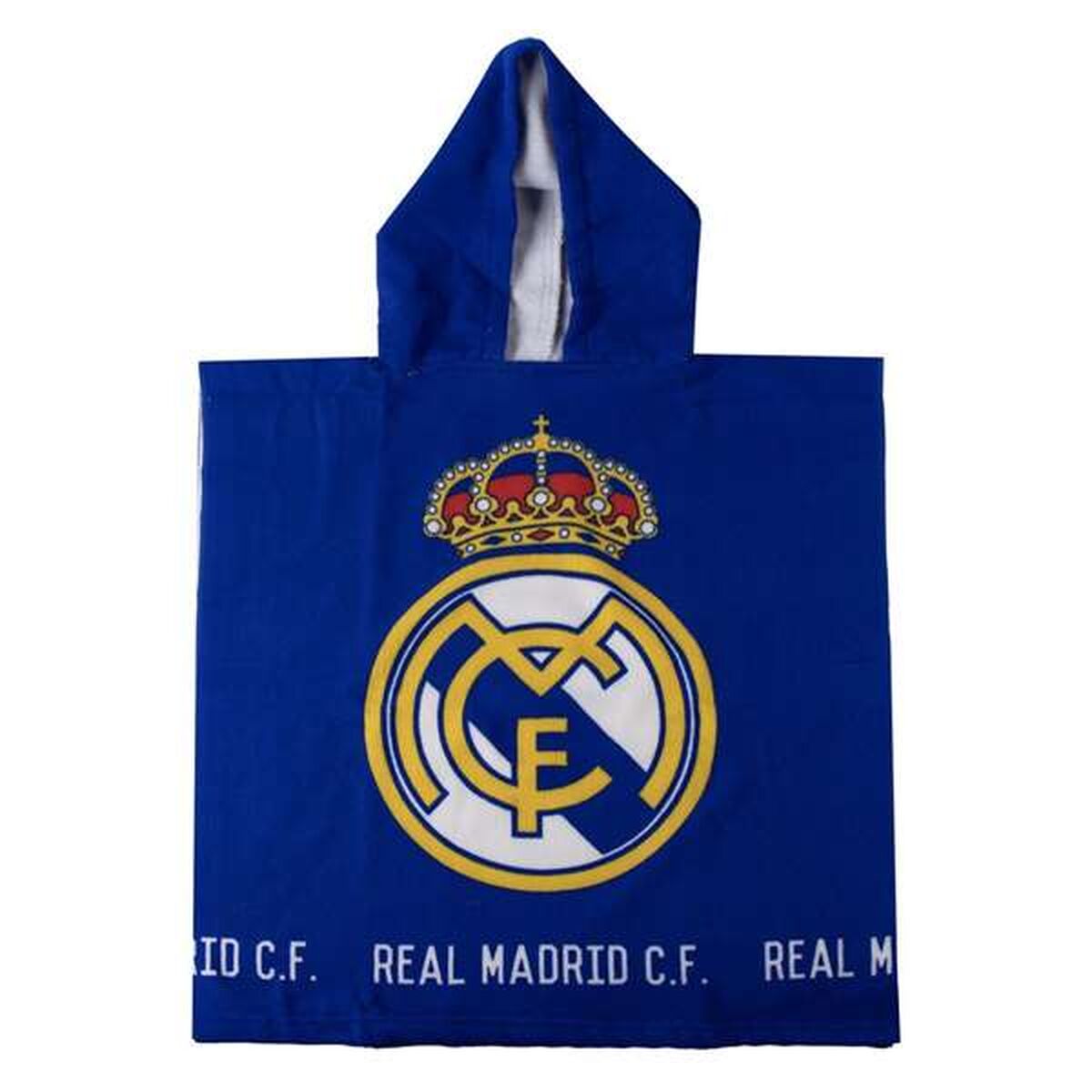 Poncho-Toalla con Capucha Real Madrid C.F. Azul 55 x 77 cm