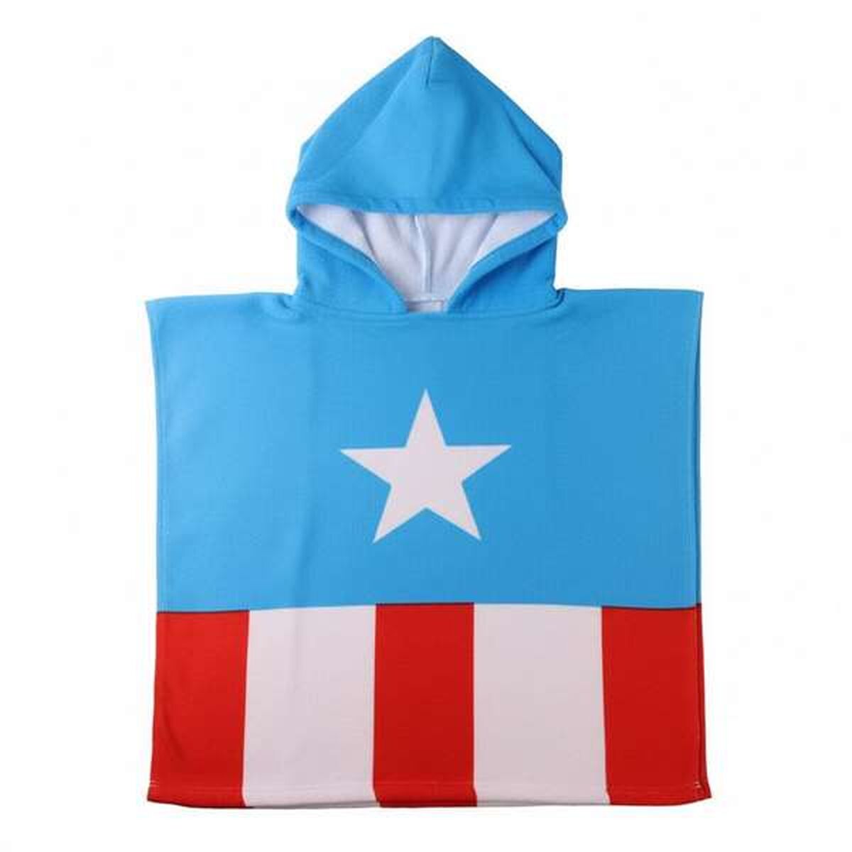 Poncho-Toalla con Capucha The Avengers Azul 55 x 77 cm